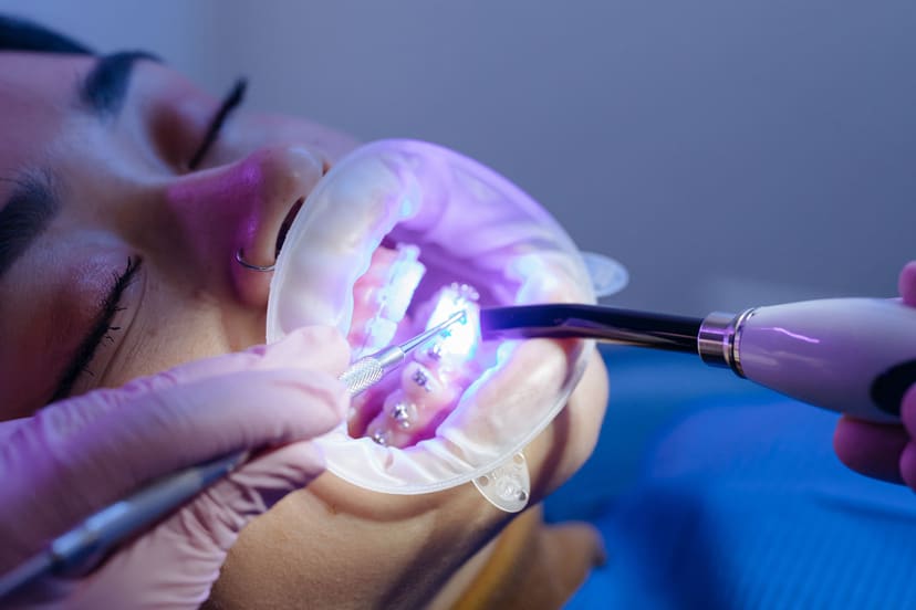 Fixed ceramic braces